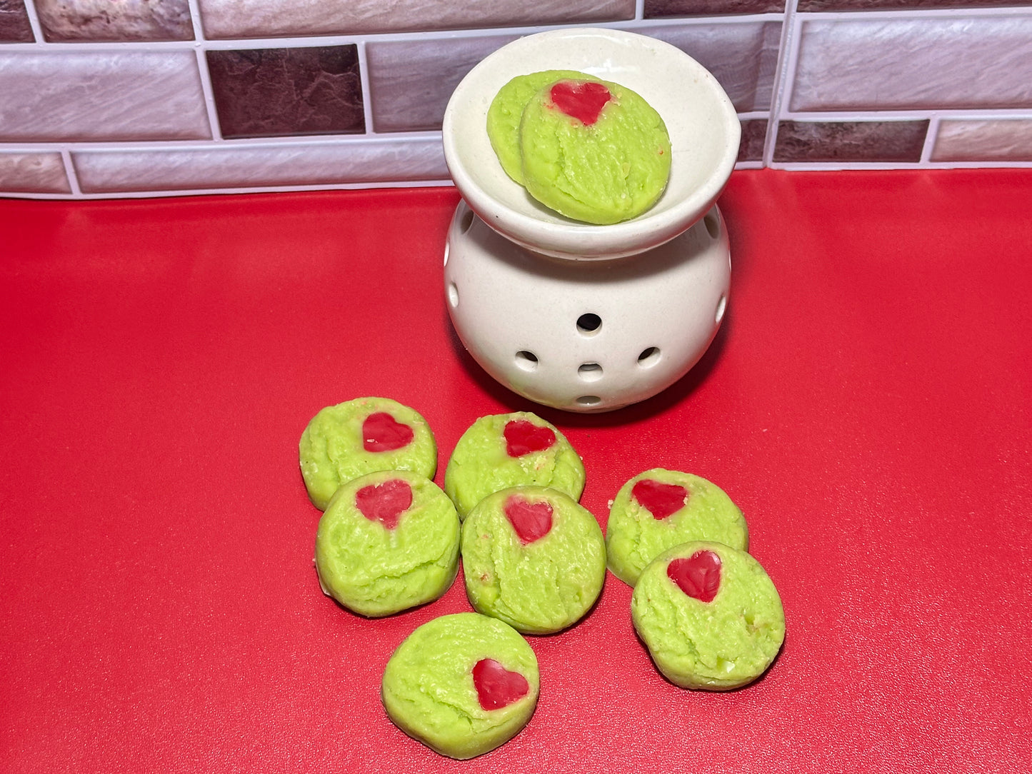 La cera para galletas Grinchmas se derrite