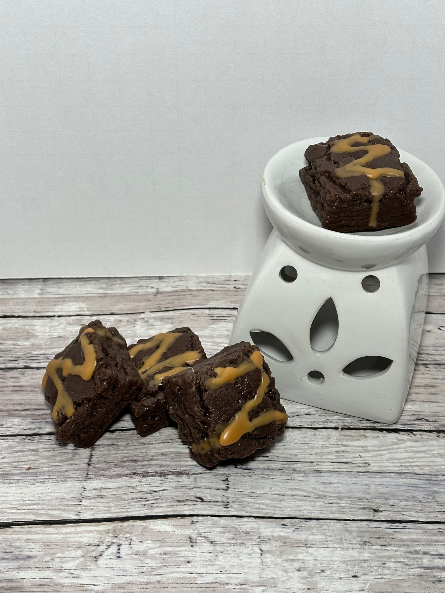 La cera de chocolate y brownie se derrite